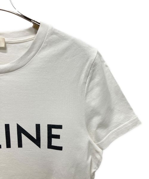 CELINE（セリーヌ）CELINE (セリーヌ) ロゴTシャツ ホワイト サイズ:Mの古着・服飾アイテム