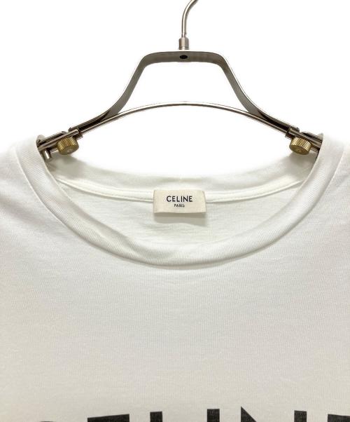 CELINE（セリーヌ）CELINE (セリーヌ) ロゴTシャツ ホワイト サイズ:Mの古着・服飾アイテム