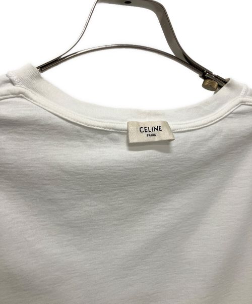 CELINE（セリーヌ）CELINE (セリーヌ) ロゴTシャツ ホワイト サイズ:Mの古着・服飾アイテム