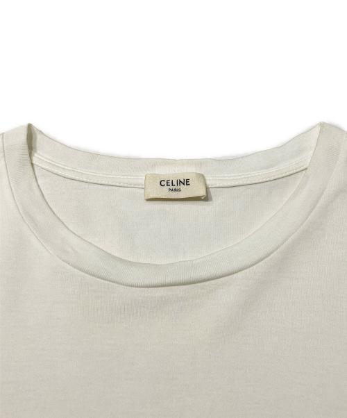 CELINE（セリーヌ）CELINE (セリーヌ) ロゴTシャツ ホワイト サイズ:Mの古着・服飾アイテム