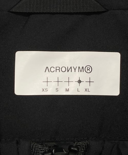ACRONYM（アクロニウム）ACRONYM (アクロニウム) MODULAR LINER VEST ブラック サイズ:Lの古着・服飾アイテム