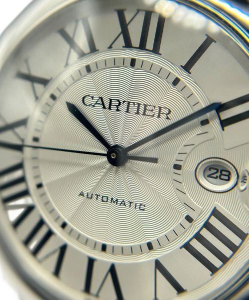 Cartier（カルティエ）Cartier (カルティエ) バロンブルーLM シルバー文字盤 サイズ:LMの古着・服飾アイテム