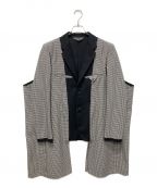 COMME des GARCONS HOMME PLUSコムデギャルソンオムプリュス）の古着「ドッキングインサイドアウトジャケット」｜ブラック×ホワイト