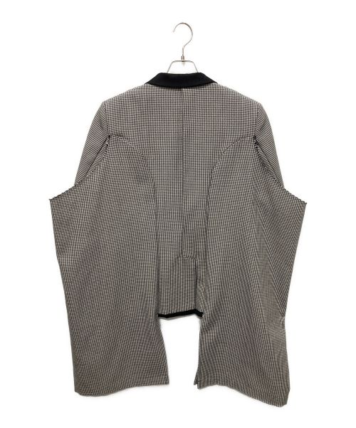 COMME des GARCONS HOMME PLUS（コムデギャルソンオムプリュス）COMME des GARCONS HOMME PLUS (コムデギャルソンオムプリュス) ドッキングインサイドアウトジャケット ブラック×ホワイト サイズ:Sの古着・服飾アイテム