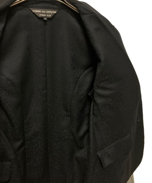 COMME des GARCONS HOMME PLUS（コムデギャルソンオムプリュス）COMME des GARCONS HOMME PLUS (コムデギャルソンオムプリュス) ドッキングインサイドアウトジャケット ブラック×ホワイト サイズ:Sの古着・服飾アイテム