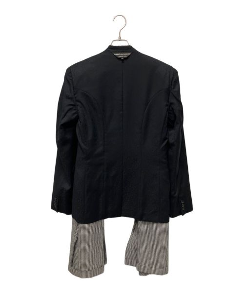 COMME des GARCONS HOMME PLUS（コムデギャルソンオムプリュス）COMME des GARCONS HOMME PLUS (コムデギャルソンオムプリュス) ドッキングインサイドアウトジャケット ブラック×ホワイト サイズ:Sの古着・服飾アイテム
