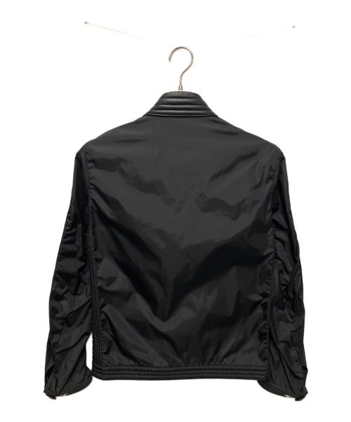 MONCLER（モンクレール）MONCLER (モンクレール) ナイロンライダースジャケット ブラックの古着・服飾アイテム