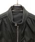 中古・古着 MONCLER (モンクレール) ナイロンライダースジャケット ブラック：65000円