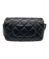 CHANEL (シャネル) マトラッセ ロゴストーン スモール フラップバッグ ブラック サイズ:ミニ/mini/18：480000円
