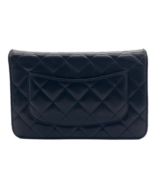 CHANEL（シャネル）CHANEL (シャネル) マトラッセ チェーンウォレット ショルダーバッグ ブラックの古着・服飾アイテム
