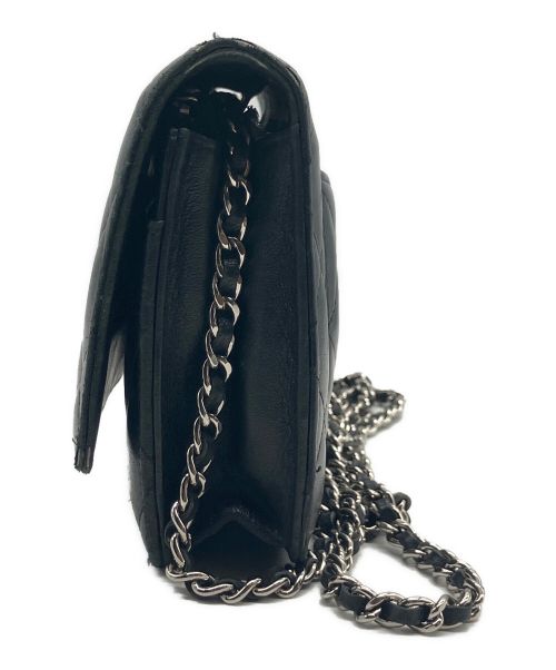 CHANEL（シャネル）CHANEL (シャネル) マトラッセ チェーンウォレット ショルダーバッグ ブラックの古着・服飾アイテム