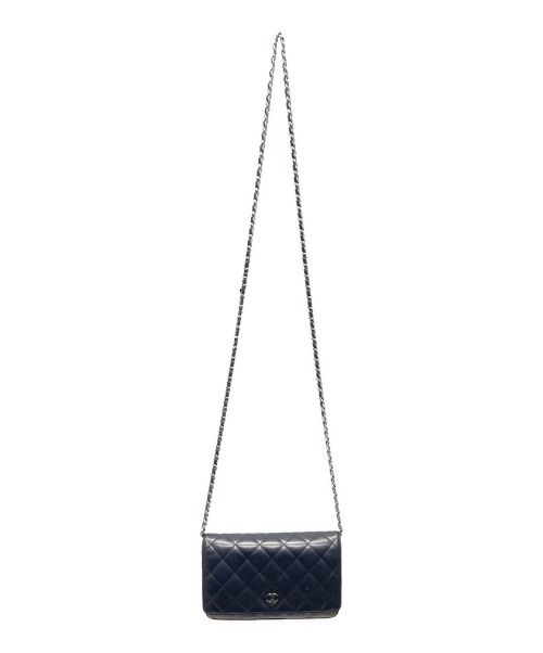 CHANEL（シャネル）CHANEL (シャネル) マトラッセ チェーンウォレット ショルダーバッグ ブラックの古着・服飾アイテム