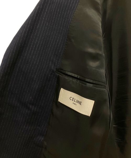 CELINE（セリーヌ）CELINE (セリーヌ) 19AW/レクタングルジャケット ダブルブレストジャケット ネイビー サイズ:44の古着・服飾アイテム