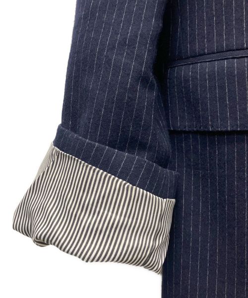 CELINE（セリーヌ）CELINE (セリーヌ) 19AW/レクタングルジャケット ダブルブレストジャケット ネイビー サイズ:44の古着・服飾アイテム