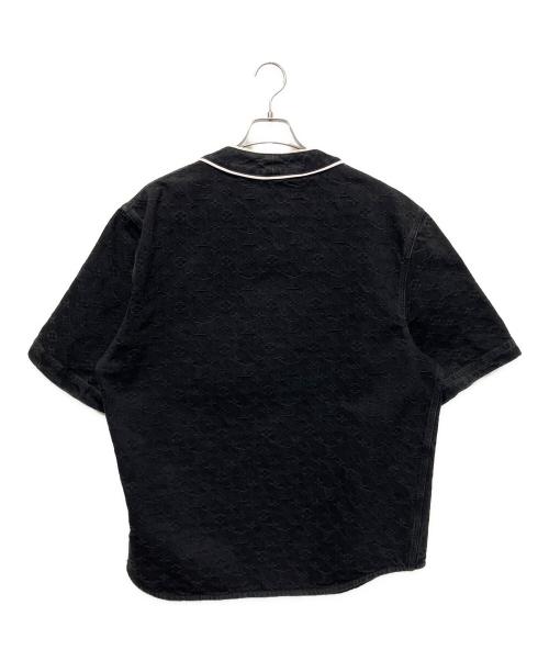 LOUIS VUITTON（ルイ ヴィトン）LOUIS VUITTON (ルイ ヴィトン) 23AW モノグラム コットン デニムベースボールシャツ ブラック サイズ:XXLの古着・服飾アイテム