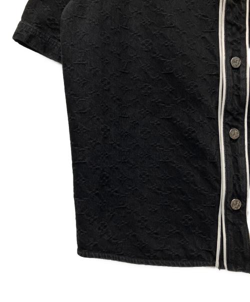 LOUIS VUITTON（ルイ ヴィトン）LOUIS VUITTON (ルイ ヴィトン) 23AW モノグラム コットン デニムベースボールシャツ ブラック サイズ:XXLの古着・服飾アイテム