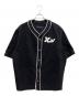 LOUIS VUITTON（ルイ ヴィトン）の古着「23AW モノグラム コットン デニムベースボールシャツ」｜ブラック