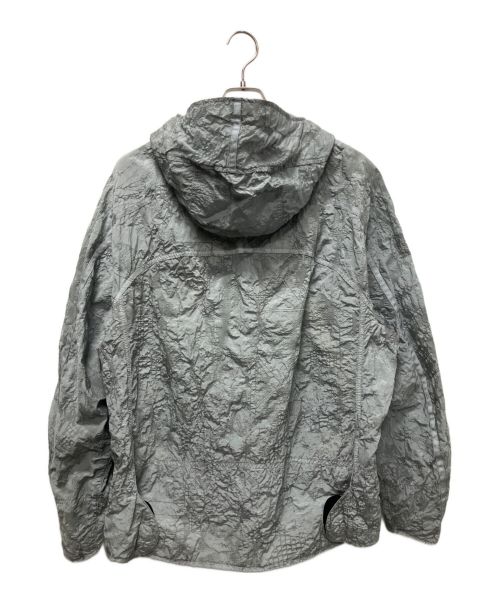 STONE ISLAND（ストーンアイランド）STONE ISLAND (ストーンアイランド) テクスチャードウィンドブレーカー ライトグレー サイズ:Mの古着・服飾アイテム