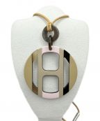 HERMESエルメス）の古着「バッファローホーンペンダント」｜ピンク×ベージュ