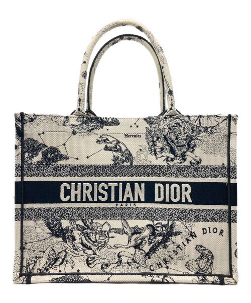 Christian Dior（クリスチャン ディオール）Christian Dior (クリスチャン ディオール) Dior Book Tote バッグミディアム ホワイト サイズ:M（ミディアム）の古着・服飾アイテム