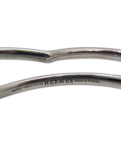 HERMES（エルメス）HERMES (エルメス) ヴェルティージュ・クールフープピアス GM シルバー サイズ:GMの古着・服飾アイテム