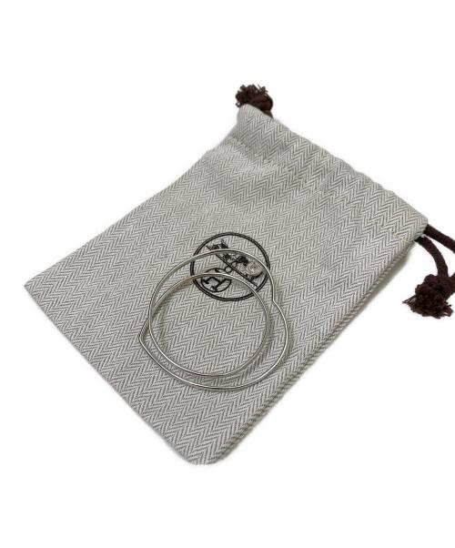 HERMES（エルメス）HERMES (エルメス) ヴェルティージュ・クールフープピアス GM シルバー サイズ:GMの古着・服飾アイテム