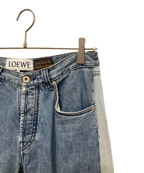 LOEWE（ロエベ）LOEWE (ロエベ) 19SS ×Paulas Ibiza パッチワーク デニムパンツ インディゴ サイズ:34の古着・服飾アイテム