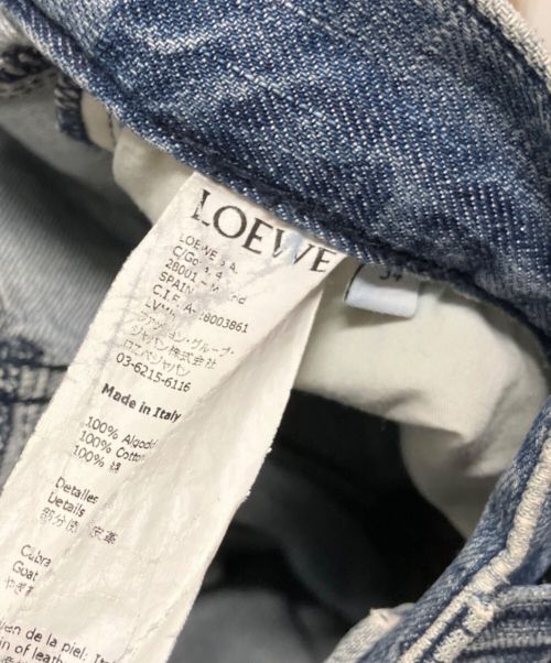 LOEWE（ロエベ）LOEWE (ロエベ) 19SS ×Paulas Ibiza パッチワーク デニムパンツ インディゴ サイズ:34の古着・服飾アイテム