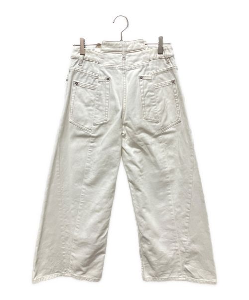 Maison Margiela（メゾンマルジェラ）Maison Margiela (メゾンマルジェラ) 再構築カットオフデニムパンツ ホワイト サイズ:42の古着・服飾アイテム