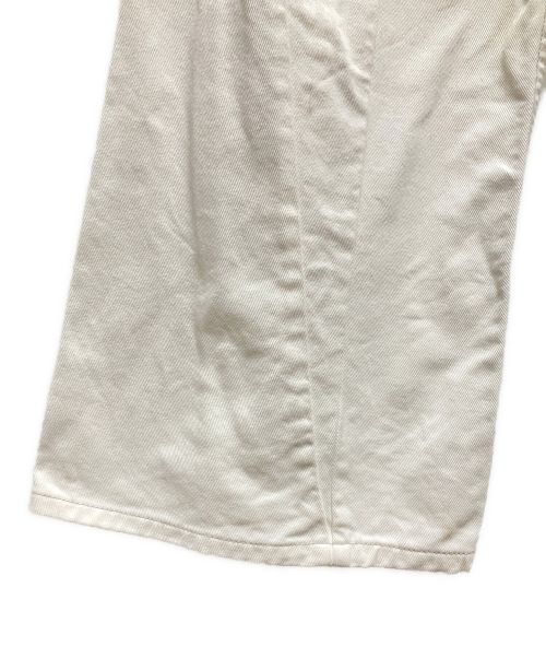 Maison Margiela（メゾンマルジェラ）Maison Margiela (メゾンマルジェラ) 再構築カットオフデニムパンツ ホワイト サイズ:42の古着・服飾アイテム