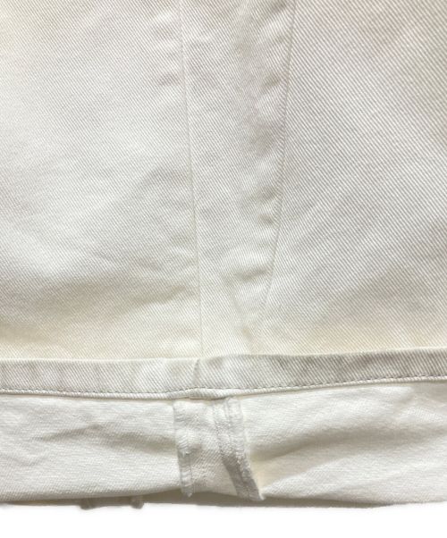 Maison Margiela（メゾンマルジェラ）Maison Margiela (メゾンマルジェラ) 再構築カットオフデニムパンツ ホワイト サイズ:42の古着・服飾アイテム