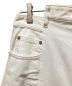 中古・古着 Maison Margiela (メゾンマルジェラ) 再構築カットオフデニムパンツ ホワイト サイズ:42：40000円
