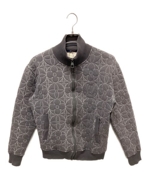 LOUIS VUITTON（ルイ ヴィトン）LOUIS VUITTON (ルイ ヴィトン) モノグラムフラワーブルゾン グレー サイズ:Mの古着・服飾アイテム