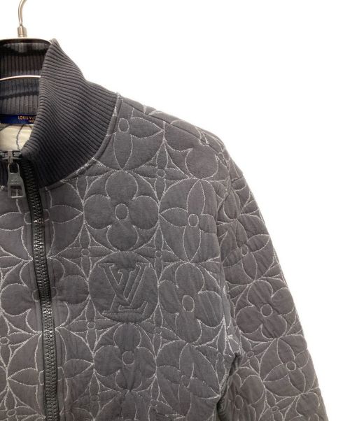 LOUIS VUITTON（ルイ ヴィトン）LOUIS VUITTON (ルイ ヴィトン) モノグラムフラワーブルゾン グレー サイズ:Mの古着・服飾アイテム