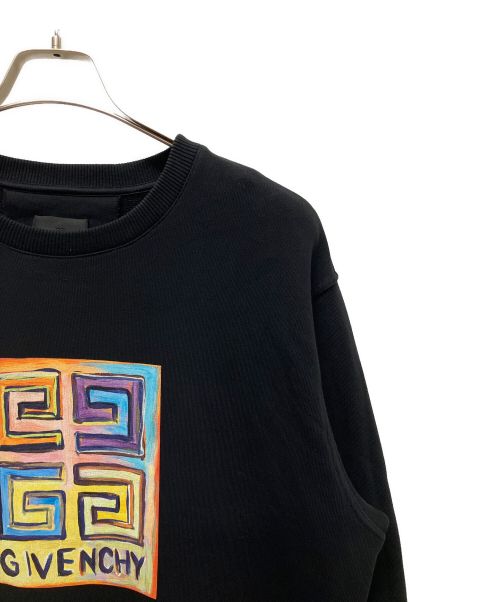 GIVENCHY（ジバンシィ）GIVENCHY (ジバンシィ) Josh Smith (ジョシュ スミス) 4Gエンブレムトレーナー ブラック サイズ:Lの古着・服飾アイテム