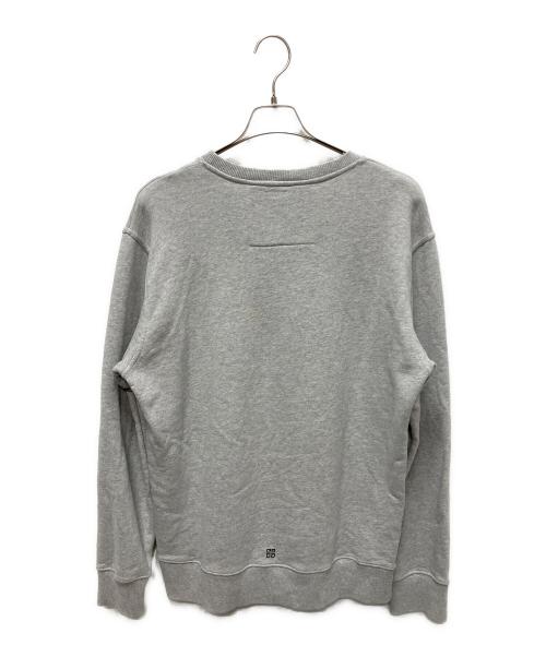 GIVENCHY（ジバンシィ）GIVENCHY (ジバンシィ) ブランドロゴ スリムフィット スウェットシャツ/トレーナー グレー サイズ:Lの古着・服飾アイテム