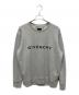 GIVENCHY（ジバンシィ）の古着「ブランドロゴ スリムフィット スウェットシャツ/トレーナー」｜グレー