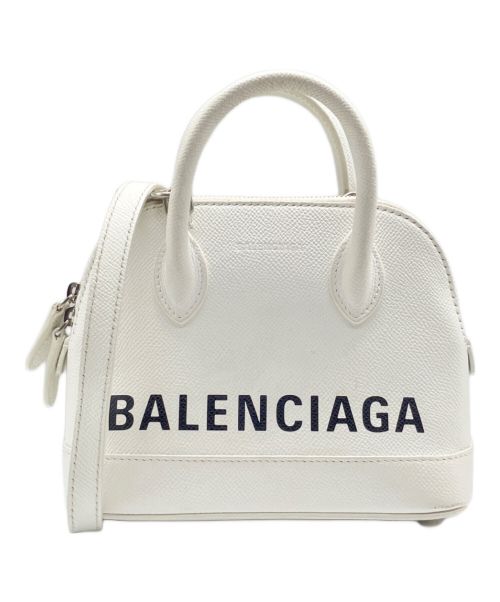 BALENCIAGA（バレンシアガ）BALENCIAGA (バレンシアガ) ビルトップハンドル2WAYバッグ ホワイトの古着・服飾アイテム