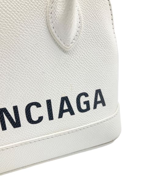 BALENCIAGA（バレンシアガ）BALENCIAGA (バレンシアガ) ビルトップハンドル2WAYバッグ ホワイトの古着・服飾アイテム