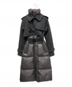 sacaiサカイ）の古着「22AW Wool Melton x Padded Coat ウールメルトン パデットコート」｜グレー