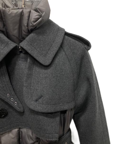 sacai（サカイ）sacai (サカイ) 22AW Wool Melton x Padded Coat ウールメルトン パデットコート グレー サイズ:1の古着・服飾アイテム