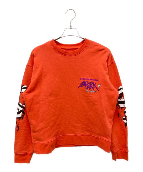 CHROME HEARTS（クロムハーツ）CHROME HEARTS (クロムハーツ) Chrome Hearts × Matty Boy / Sadistic スウェットシャツ オレンジ サイズ:Mの古着・服飾アイテム