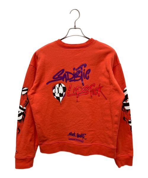 CHROME HEARTS（クロムハーツ）CHROME HEARTS (クロムハーツ) Chrome Hearts × Matty Boy / Sadistic スウェットシャツ オレンジ サイズ:Mの古着・服飾アイテム