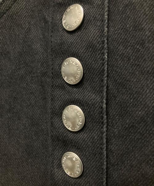 ALEXANDER WANG（アレキサンダー・ワン）ALEXANDER WANG (アレキサンダーワン) フロントボタンハイウエスト デニムスカート ブラック サイズ:23の古着・服飾アイテム