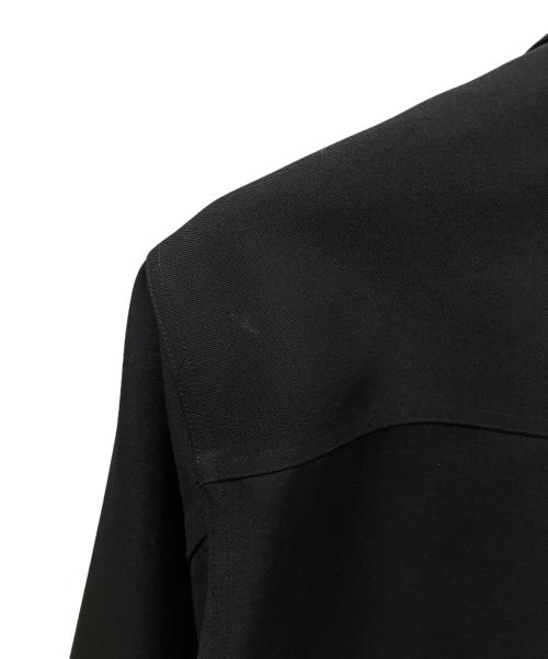 JIL SANDER（ジルサンダー）JIL SANDER (ジルサンダー) ストレートボクシーカットブルゾン ジップアップ シャツジャケット ブラック サイズ:38の古着・服飾アイテム
