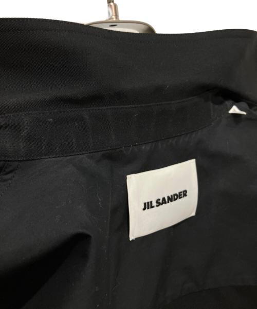 JIL SANDER（ジルサンダー）JIL SANDER (ジルサンダー) ストレートボクシーカットブルゾン ジップアップ シャツジャケット ブラック サイズ:38の古着・服飾アイテム