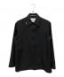 JIL SANDER（ジルサンダー）の古着「ストレートボクシーカットブルゾン ジップアップ シャツジャケット」｜ブラック