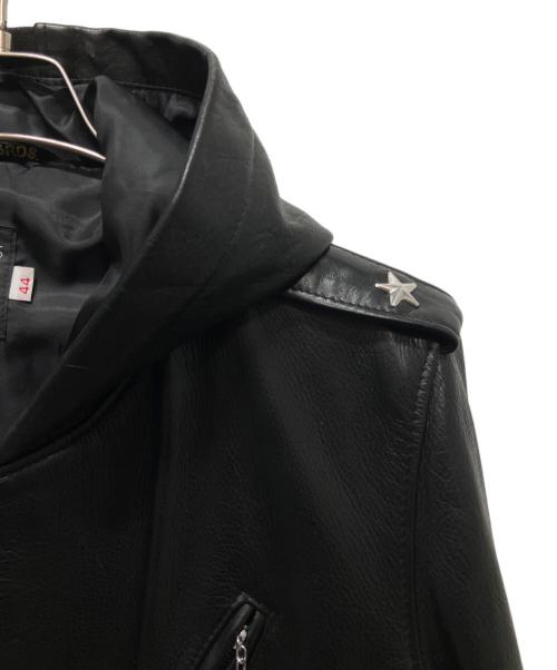 SCHOTT BROS.（ショットブロス）SCHOTT BROS. (ショットブロス) 503HDT HOODED ONESTAR フーデッド ワンスター ライダースジャケット ブラック サイズ:44の古着・服飾アイテム