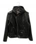 SCHOTT BROS.（ショットブロス）の古着「503HDT HOODED ONESTAR フーデッド ワンスター ライダースジャケット」｜ブラック