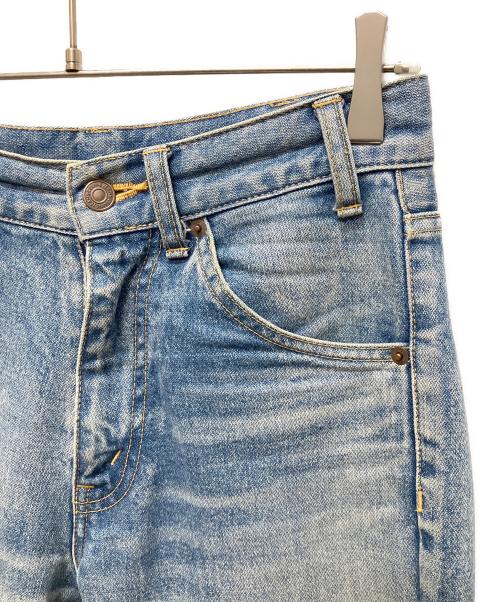 CELINE（セリーヌ）CELINE (セリーヌ) ブロークンツイルコットンフレアデニムパンツ インディゴ サイズ:27の古着・服飾アイテム